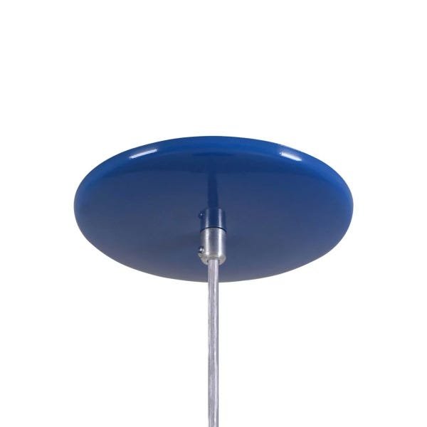 Pendente Cone Furado Luminária Lustre Alumínio Azul Royal - Rei Da Iluminação - 2