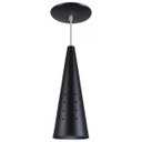 Ver imagem 1 de Pendente Cone Furado Luminária Lustre Alumínio Preto Textura - Rei Da Iluminação