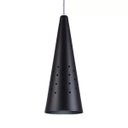Ver imagem 3 de Pendente Cone Furado Luminária Lustre Alumínio Preto Textura - Rei Da Iluminação