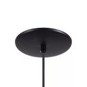 Ver imagem 2 de Pendente Cone Furado Luminária Lustre Alumínio Preto Textura com Amarelo - Rei Da Iluminação