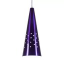 Ver imagem 3 de Pendente Cone Furado Luminária Lustre Alumínio Roxo Verniz - Rei Da Iluminação