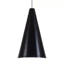 Ver imagem 3 de Pendente Cone Luminária Lustre Alumínio Preto Fosco - Rei Da Iluminação