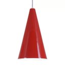 Ver imagem 3 de Pendente Cone Luminária Lustre Alumínio Vermelho - Rei Da Iluminação