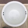 Vaso Longo Branco Redondo com Compartimento Interno 45X30Cm - 6
