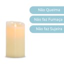 Ver imagem 6 de Vela de Led Cintilante Média Lisa Parafina 17,5cm Chama Viva