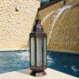Lanterna Marroquina Decorativa Design Octagonal 51x15cm - 4