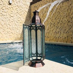 Lanterna Marroquina Decorativa Design Octagonal 51x15cm - 3