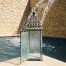 Lanterna Marroquina Decorativa Metal Cinza 42x13cm - 3