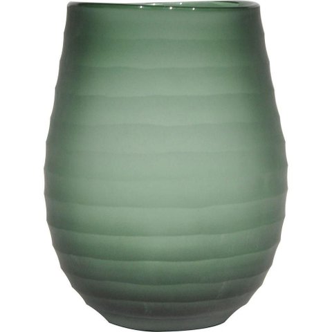 Sanvalero Vaso 22x17x17cm Vidro Verde