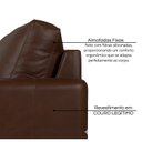 Ver imagem 5 de Sofá de Couro Legítimo Porto Rico 180cm