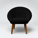 Ver imagem 4 de Kit 2 Poltronas Macia para Sala de Estar Tecido Veludo Elegante Pés de Madeira Resistente