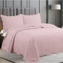 Ver imagem 2 de Colcha Matelassê - King Size - Flow - Rosa - Dupla Face - C/ Porta Travesseiro - Camesa