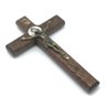 Crucifixo Cruz De Jericó De Mão Madeira Natural 12 Cm - 2