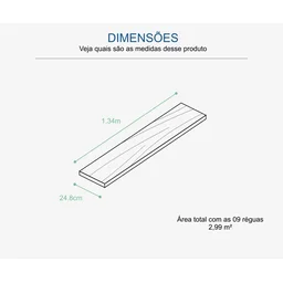 Piso laminado clicado Durafloor Link buenos aires Caixa c/ 2,99m² - 4 Piso laminado clicado Durafloor Link buenos aires Caixa c/ 2,99m² - 4