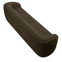 Ver imagem 5 de Kit Sofá 5 Lugares para Sala Estar 332 Cm com 01 Poltrona Lazio M03 Veludo Marrom - Lyam Decor