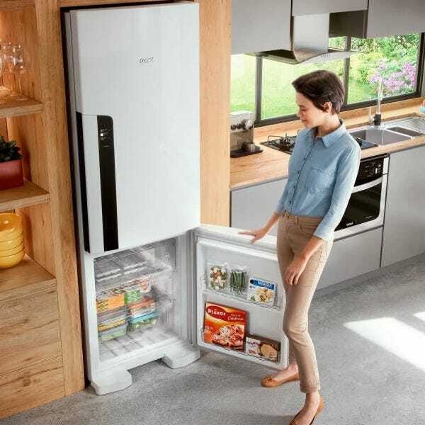 Geladeira / Refrigerador Frost Free Duplex Inverse Consul CRE44AB, 397 Litros, Branca – 220 Volts - 7