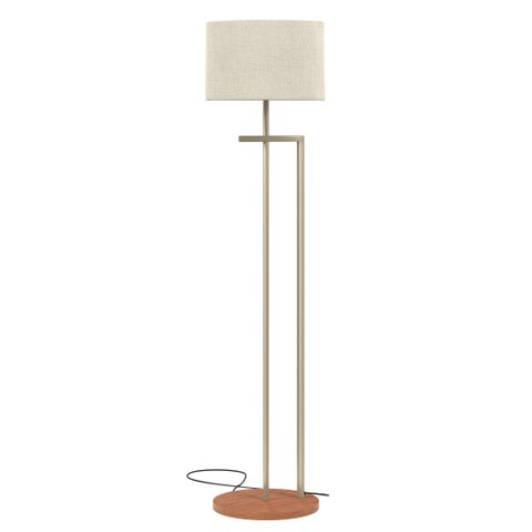 Luminária de Sala de Estar Decorativa Estilo Moderno Industrial Cúpula Bege Alto Padrão Luxo Bivolt