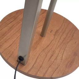 Luminária de Sala de Estar Decorativa Estilo Moderno Industrial Cúpula Bege Alto Padrão Luxo Bivolt - 5