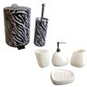 kit banheiro 5 PEÇAS com lixeira saboneteira porta escova sabão liquido - DECA 202 - 2