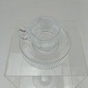 Ver imagem 3 de Jogo 6 Peças Xícara de Vidro 90ml Transparente 12x6x5cm Café Chá Expresso Alça