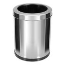 Ver imagem 1 de Lixeira Em Inox Com Aro Inox 13,5 Litros