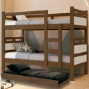 Ver imagem 1 de Treliche Beliche Cama Auxiliar 03 Colchão D33 Cor: Legno/off