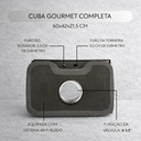 Ver imagem 3 de Cuba para Cozinha Aço Inox 201 Gourmet com Acessórios 60x42