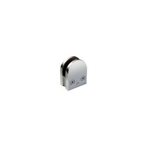 Suporte presilha reta para corrimão de escada alvenaria / vidro cromada