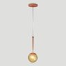 Pendente Globo Esfera de Vidro 12cm - Bronze - Vidro Âmbar - 2