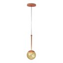 Ver imagem 1 de Pendente Globo Esfera de Vidro 12cm - Bronze - Vidro Âmbar
