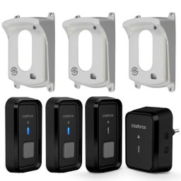 Campainha sem Fio Cib 101 com Protetor 3 Entradas Intelbras - 4