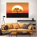 Ver imagem 3 de Quadro Decorativo Árvore no Pôr do Sol