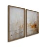 Quadro Decorativo Abstrato Pintura Rústica 2 Telas 60x90 para Sala Quarto Escritório - 2