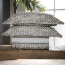 Ver imagem 3 de Jogo de Cama Casal Percal 200 Fios Localizado Palha 4 Peças - Naturalle Fashion