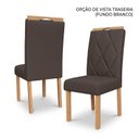Ver imagem 5 de Kit 2 Cadeiras Julia de Madeira Maciça para Sala de Jantar Marrom Freijó