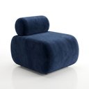 Ver imagem 5 de Poltrona para Sala KIT2 Orgânica 60 cm Base Fixa Zarah Decorativa Suede D03 - D'Rossi