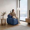 Ver imagem 2 de Poltrona para Sala KIT2 Orgânica 60 cm Base Fixa Zarah Decorativa Suede D03 - D'Rossi