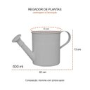 Ver imagem 4 de Regador de Plantas Jardim Vaso Aluminio Laranja 600ml
