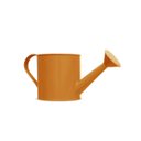 Ver imagem 1 de Regador de Plantas Jardim Vaso Aluminio Laranja 600ml