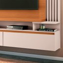 Ver imagem 4 de Painel para Tv Home Suspenso Ambiente Cosmo Cinamomo Off White – Hb Móveis