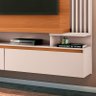 Painel para Tv Home Suspenso Ambiente Cosmo Cinamomo Off White – Hb Móveis - 4