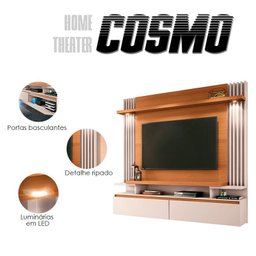 Painel para Tv Home Suspenso Ambiente Cosmo Cinamomo Off White – Hb Móveis - 6 Painel para Tv Home Suspenso Ambiente Cosmo Cinamomo Off White – Hb Móveis - 6