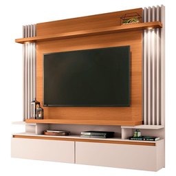 Painel para Tv Home Suspenso Ambiente Cosmo Cinamomo Off White – Hb Móveis - 7 Painel para Tv Home Suspenso Ambiente Cosmo Cinamomo Off White – Hb Móveis - 7