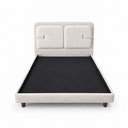 Ver mais imagens de Cama Japonesa com Cabeceira Corea Yun Casal Bouclé Off White - Sallar Home