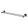 PORTA TOALHA DUPLO 50 CM QUADRADO - LUCCA BLACK 2080 - 1