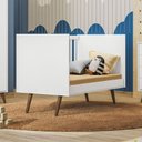 Ver imagem 5 de Berço Americano Q Encanto 3820 Retrô Branco Acetinado Ambiente - Qmovi