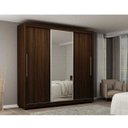 Ver imagem 1 de Guarda-Roupa Casal 3 Portas de Correr com Espelho Safira Gelius Móveis