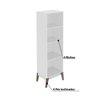 Estante Livreiro com Pés de Madeira GenialFlex - Branco - 3