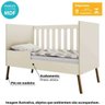 Berço Mini Cama Retrô Bibi com Pés Palito - Off White - 2