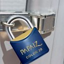 Ver mais imagens de Cadeado Pequeno 20mm Haste Curta Latão Maciço Azul com Chave | Papaiz | Kit 10 Un